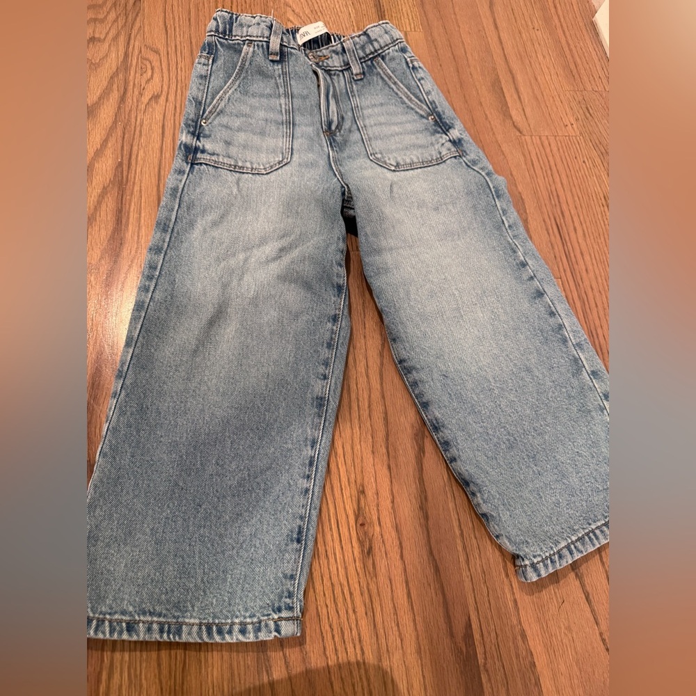 Zara wide leg Jeans Girls 5
